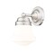 Z-Lite Vaughn Wall Sconce, 1-Light, 7.75 In.W x 6 In.L x 9.5 In.H, Brushed Nickel/Matte Opal 735-1S-BN - alternate 1